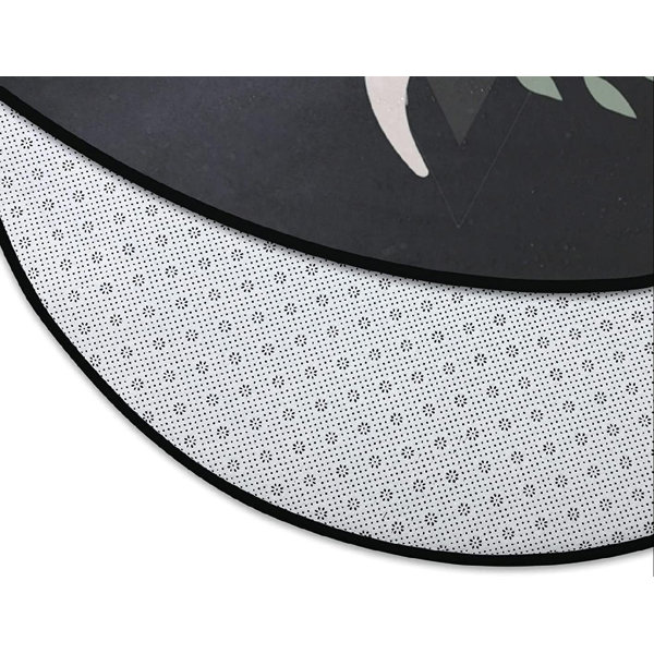 Winston Porter Dennise Machine Braided Black/Cream/Pink/Green Machine Washable Rug Wayfair